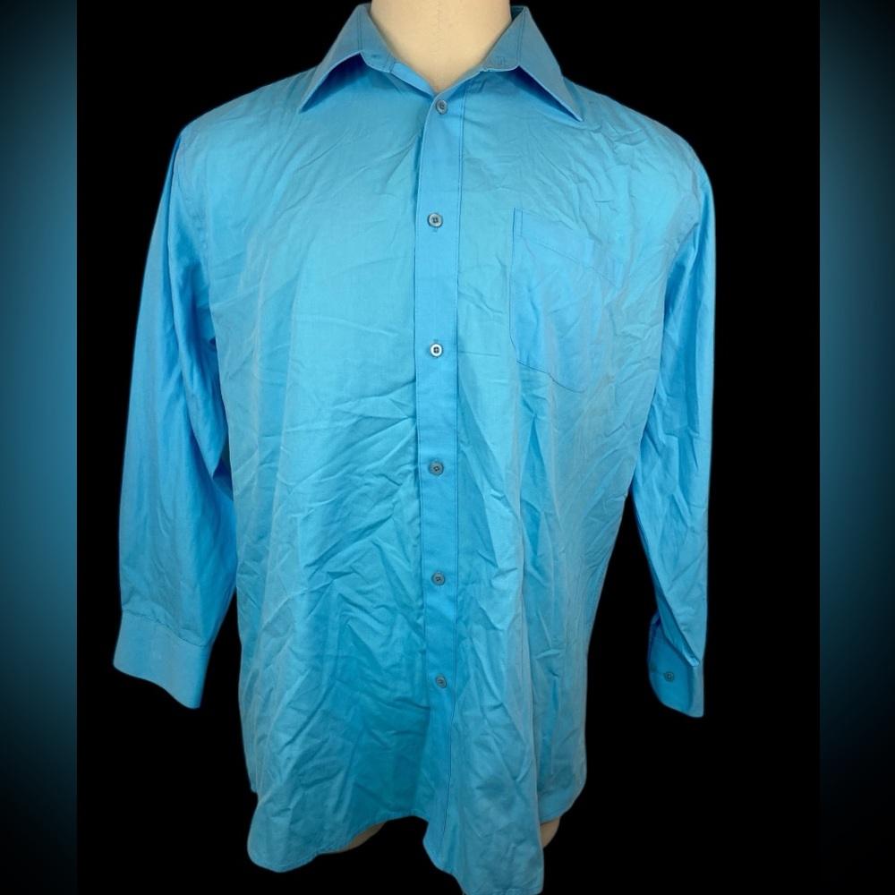 Amanti Italian Style Long Sleeve Button Up Shirt Men’s 17 1/2-34/35